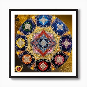 Miracle Mandala Art Print