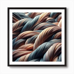 Elegant textures of intertwining 2 Art Print