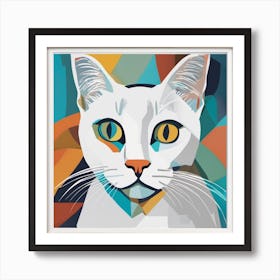 picasso cat Art Print