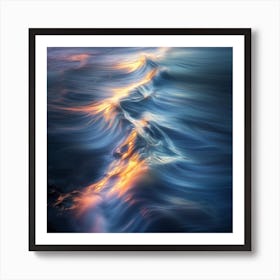 Sunset On The Ocean Art Print