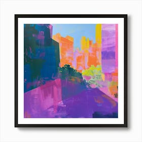 Abstract Park Collection High Line Park New York City 3 Art Print