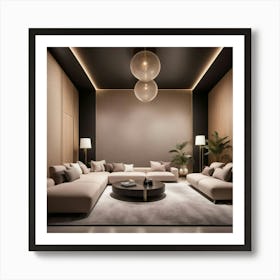 Modern Living Room Art Print