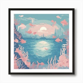 Underwater Seascape Art Print