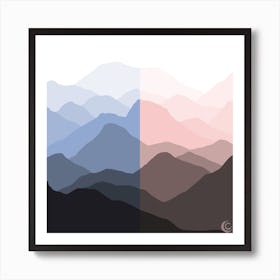 Balance 2016 Serenity Rose Quartz (Layers) Art Print