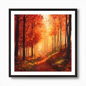 Autumn Path 3 Art Print