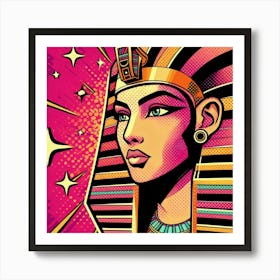 Pop Egyptian Warda Bloom Art Print