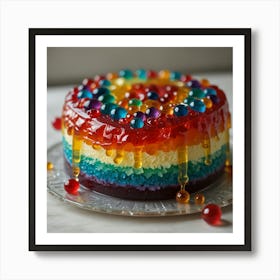 Rainbow Cake Art Print