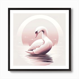 Swan Art Art Print