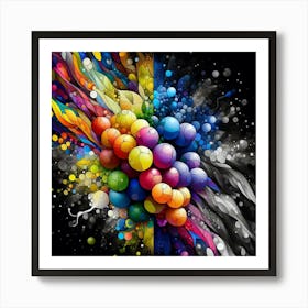 Colorful Abstract Painting Art Print