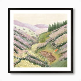 Lavender Field Art Print