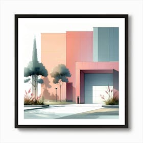 Abstract Building Art Print