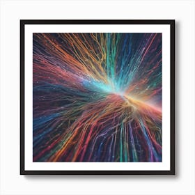 Abstract Rays Of Light 15 Art Print