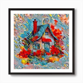 House In The Garden Art Print