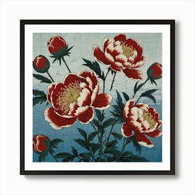 Peonies Affiche