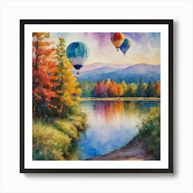 BB Borsa Hot Air Balloons Art Print