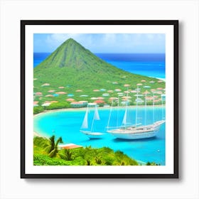 St Lucia 11 Art Print