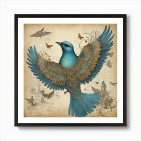 Silent Wings A Bird S Journey Art Print 3 1 Art Print