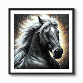 Creative Horse Beauty Illustration Nr 272 Art Print