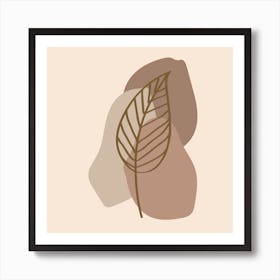 Abstract Sun Moon Leaves Print Boho Minimalist Printable Wall Art Geometric Abstract Sunset Print Bohemian Art Work Art Print