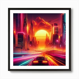 Futuristic Cityscape 16 Art Print