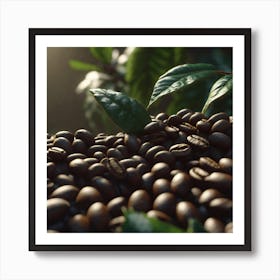 Coffee Beans - Coffee Stock Videos & Royalty-Free Footage 3 Art Print