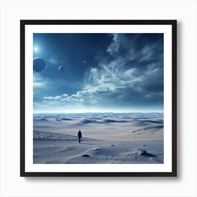 Space Landscape 1 Art Print