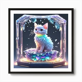 Crystal Cat 1 Art Print