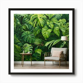 Tropical Jungle Wall Mural 13 Art Print