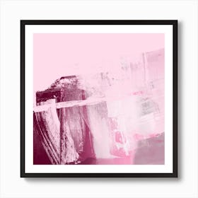 Pink Organic Strokes 3 Art Print