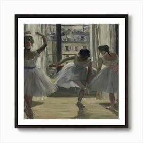 Dancers In The Window Art Print