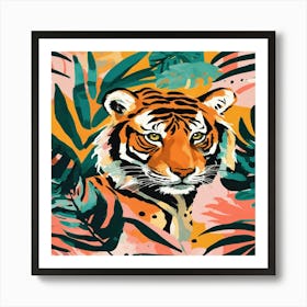 Tiger In The Jungle 1 Art Print