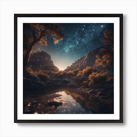 Night Landscape Art Print