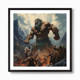 King Of The Gods Art Print