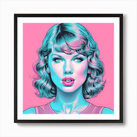 Taylor Swift Pop Mega Star Art Print