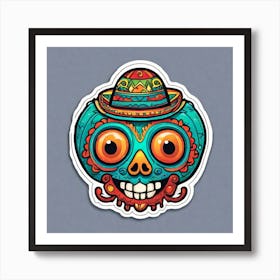 Day Of The Dead Skull 54 Art Print