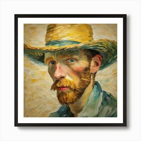 Van Gogh straw hat inspiration 5 Art Print