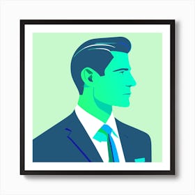 Portrait Of A Modern American Businessman Póster