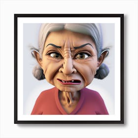 Old Lady Art Print