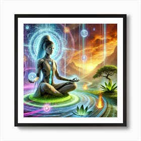 Zora Ashheart Elemental Insight Sci Fi Art Print