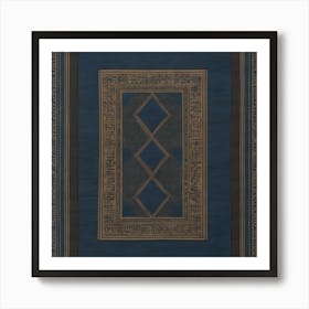 Egyptian Abstract Art Art Print