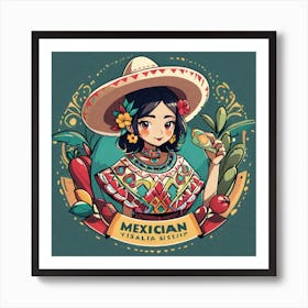 Mexican Girl 76 Art Print