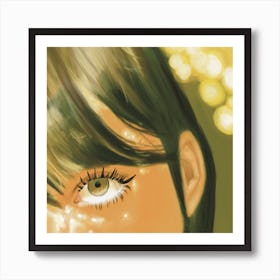 Eyes Of A Girl Art Print