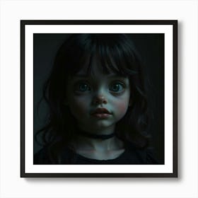 Portrait Of A Little Girl Affiche