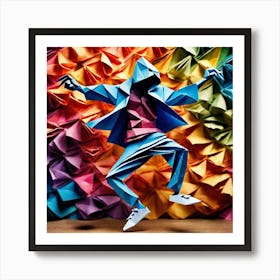 Origami Dancer 96 Art Print