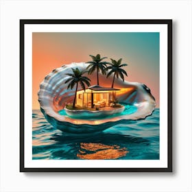 House On A Shell 1 Art Print