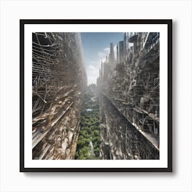 Futuristic City 33 Art Print