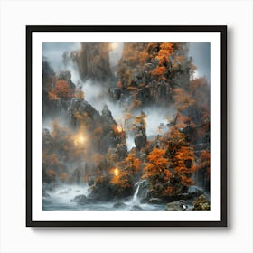 Chinese Landscape Art Print