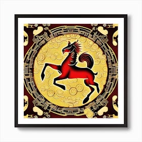 Fire Horse Art Print