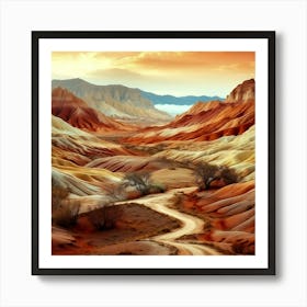 Desert Landscape Art Print