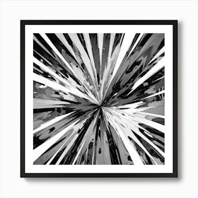 Black and White Abstract Art 366 Art Print